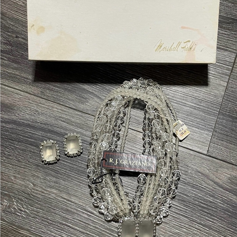 R.J. Graziano Clear Crystal Jewelry Set